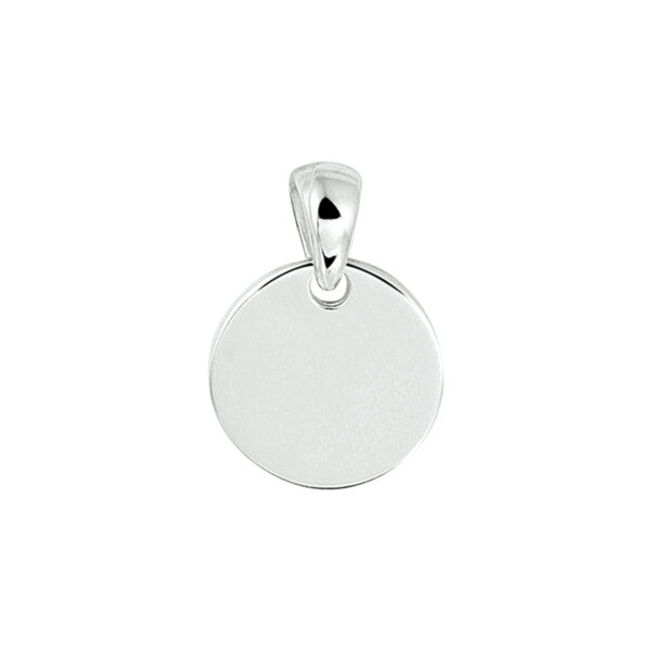 graveerhanger rond zilver gerhodineerd
