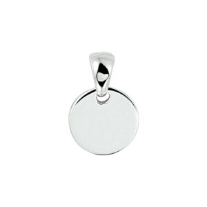 graveerhanger rond zilver gerhodineerd