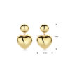 oorhangers hartje 32 mm 1 micron zilver verguld (geel) - Afbeelding 4