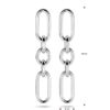 oorhangers schakel 48 mm zilver gerhodineerd - Afbeelding 4