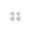 oorhangers zirkonia 20 mm zilver gerhodineerd - Afbeelding 4