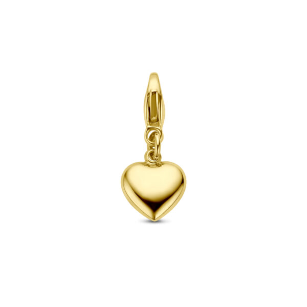 slotbedel hart 14K geel