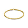 armband 4,3 mm 19 cm Silgold (geel met zilverkern)