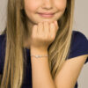 armband bloemen 13 + 3 cm zilver gerhodineerd - Afbeelding 2