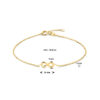 armband infinity 16,5 - 18,5 cm 14K geelgoud - Afbeelding 4