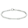 armband poli/mat zirkonia 3,3 mm 19 cm zilver gerhodineerd