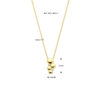 collier diamant 0.02ct h si 40,5 - 42,5 - 44,5 cm 14K geelgoud - Afbeelding 4
