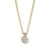 Collier geelgoud briljant 0,20 crt.