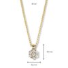 Collier geelgoud briljant 0,20 crt. - Afbeelding 3