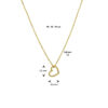 collier hart 40 - 42 - 44 cm 14K geelgoud - Afbeelding 3