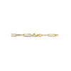 collier paperclip ronde buis 4,5 mm 42 cm 14K geelgoud - Afbeelding 3