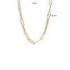 collier paperclip ronde buis 4,5 mm 42 cm 14K geelgoud - Afbeelding 4