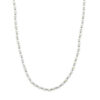 collier parels 41 + 4 cm zilver gerhodineerd
