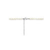 collier parels 5,0 mm 40 + 5 cm zilver gerhodineerd - Afbeelding 3