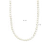collier parels 5,0 mm 40 + 5 cm zilver gerhodineerd - Afbeelding 4