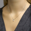 collier zirkonia 41 + 4 cm zilver gerhodineerd - Afbeelding 2