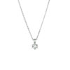 collier zirkonia 41 + 4 cm zilver gerhodineerd