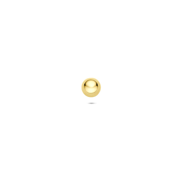 flat back piercing bol 4 mm 14K geelgoud