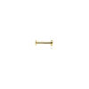 flat back piercing infinity 2,5 mm 14K geelgoud - Afbeelding 3