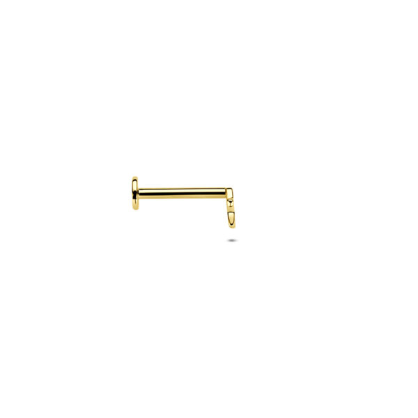 flat back piercing ster 3,5 mm 14K geelgoud - Afbeelding 3