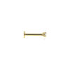 flat back piercing zirkonia 2 mm 14K geelgoud - Afbeelding 3