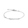 graveerarmband hart en plaat 3,5 mm 14 - 16 zilver gerhodineerd