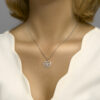 hanger hart levensboom zilver gerhodineerd - Afbeelding 2