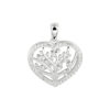hanger hart levensboom zilver gerhodineerd