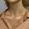 hanger hart zirkonia 14K geelgoud - Afbeelding 2