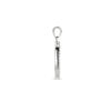 hanger rondje zirkonia zilver gerhodineerd - Afbeelding 3