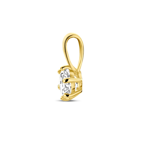 hanger zirkonia 14K geelgoud - Afbeelding 3