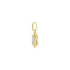 hanger zirkonia halo 16,5 mm 14K geelgoud - Afbeelding 3