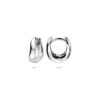 klapoorringen 12 mm zilver gerhodineerd - Afbeelding 3