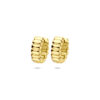 klapoorringen 14 mm zilver verguld (geel)
