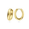 klapoorringen 25 mm 1 micron zilver verguld (geel) - Afbeelding 3