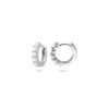 klapoorringen parel 10,5 mm zilver gerhodineerd - Afbeelding 3