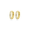 klapoorringen zirkonia 12 mm 1 micron zilver verguld (geel)