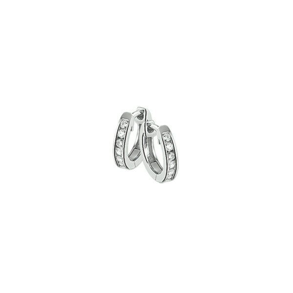 klapoorringen zirkonia zilver gerhodineerd