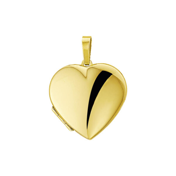 medaillon hart 14K geelgoud