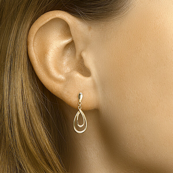 oorhangers druppel 14K geelgoud - Afbeelding 2