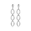 oorhangers schakel 45 mm zilver gerhodineerd