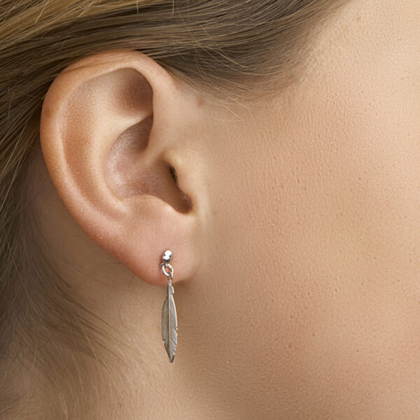 oorhangers veer zilver gerhodineerd - Afbeelding 2