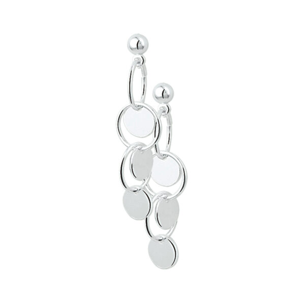 oorhangers zilver wit