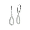 oorhangers zirkonia brisur haak zilver gerhodineerd