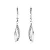 oorhangers zirkonia brisur haak zilver gerhodineerd
