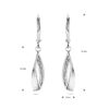 oorhangers zirkonia brisur haak zilver gerhodineerd - Afbeelding 4