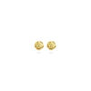 oorknoppen bloem 4 mm 14K geelgoud