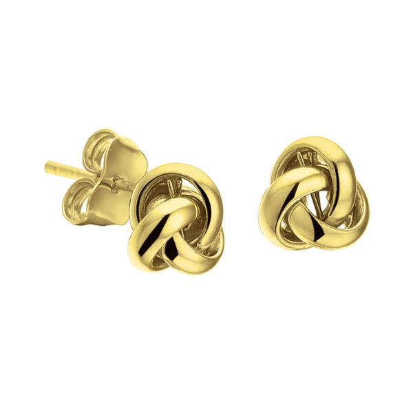 oorknoppen knoop 14K geelgoud