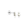 oorknoppen parel 7 mm zilver gerhodineerd - Afbeelding 3