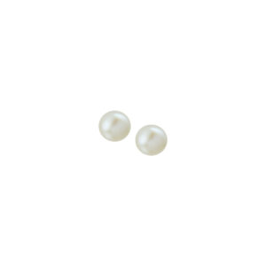 oorknoppen parel zilver gerhodineerd